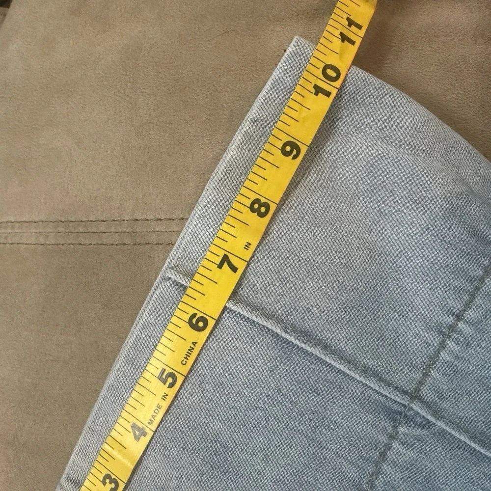 Ankle Palazzo Jeans Women 36 Fits‎ 26x25.5 Denim Cotton Wide Leg Festival Boho